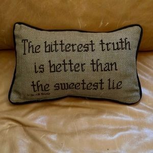 Cross-Stitched Pillow